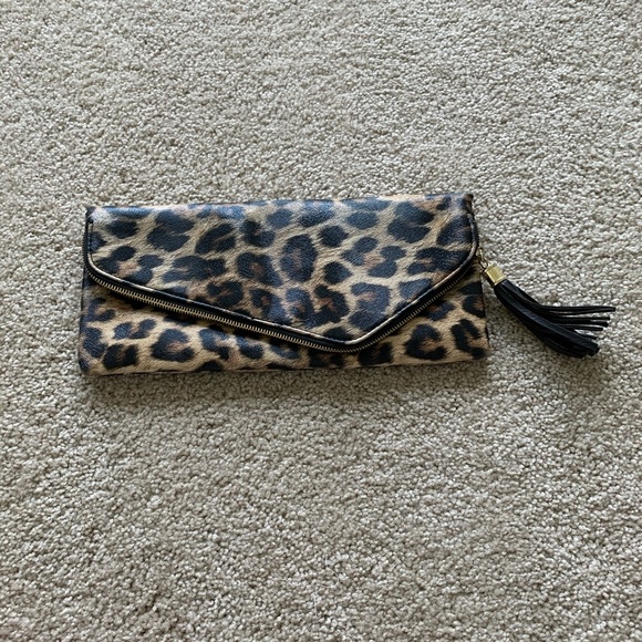 Handbags - Cheetah print clutch